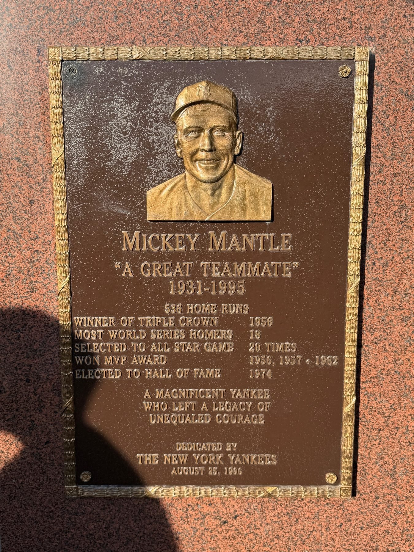 Yankee Stadium trip photo
