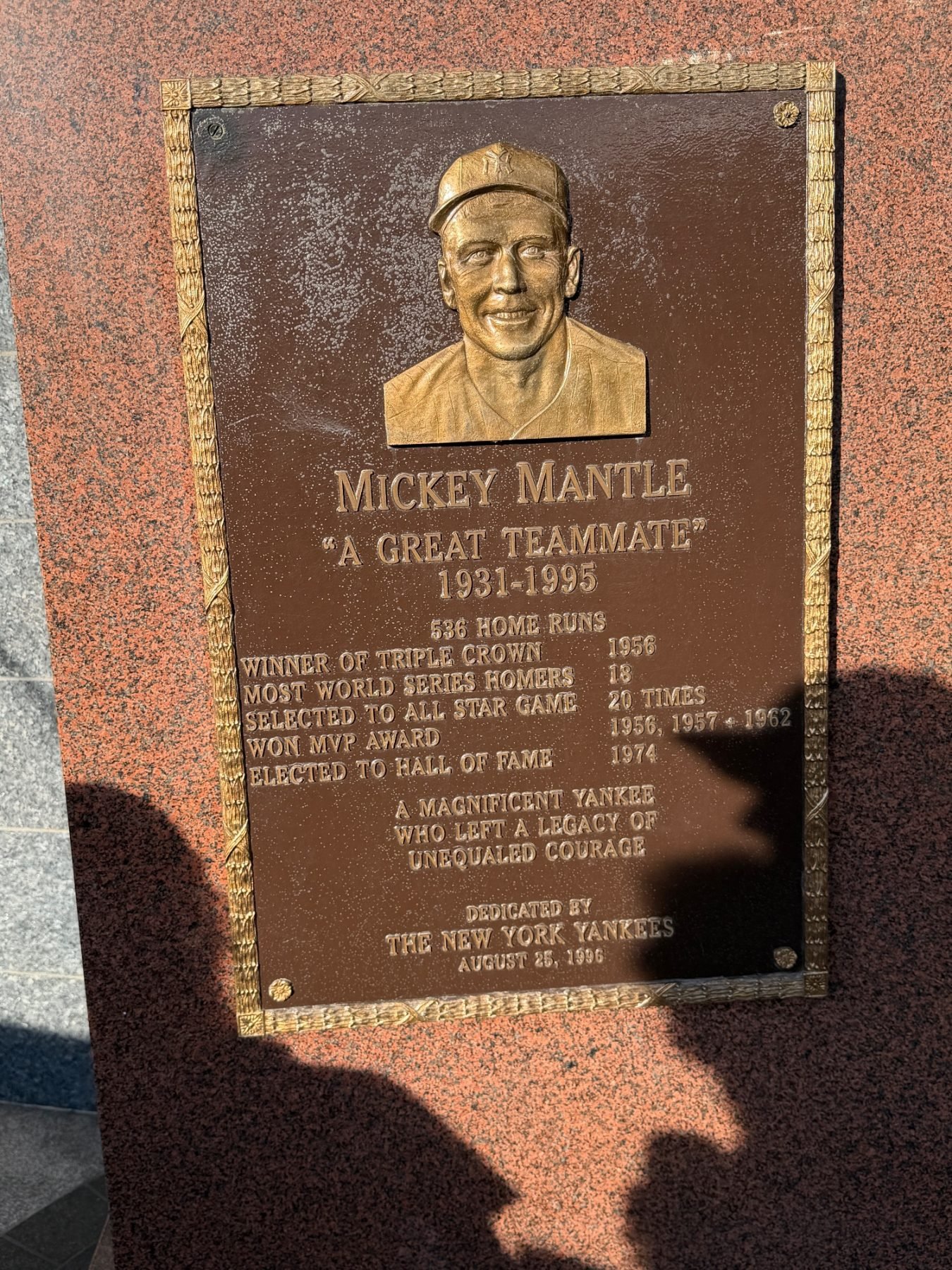 Yankee Stadium trip photo