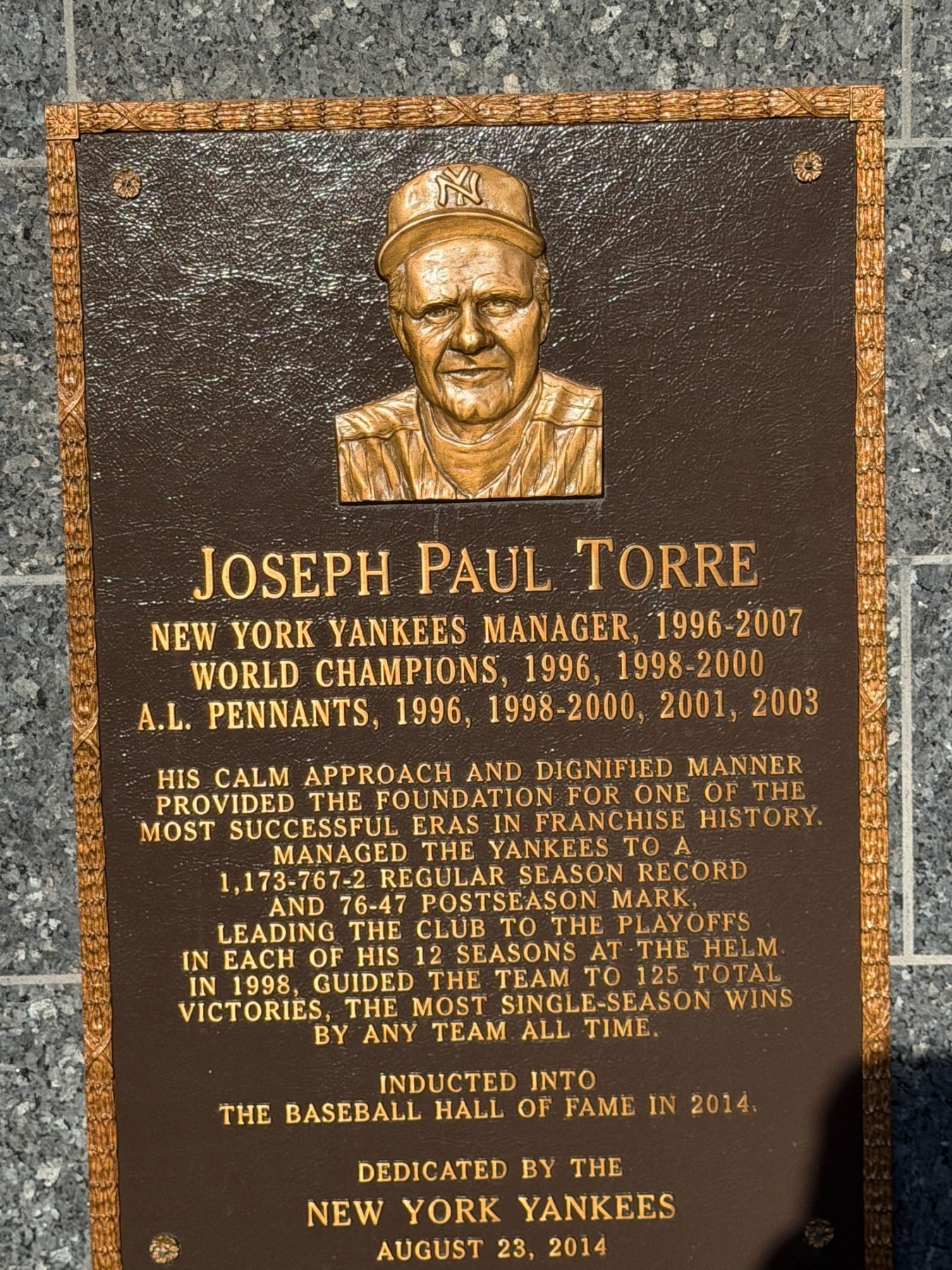 Yankee Stadium trip photo