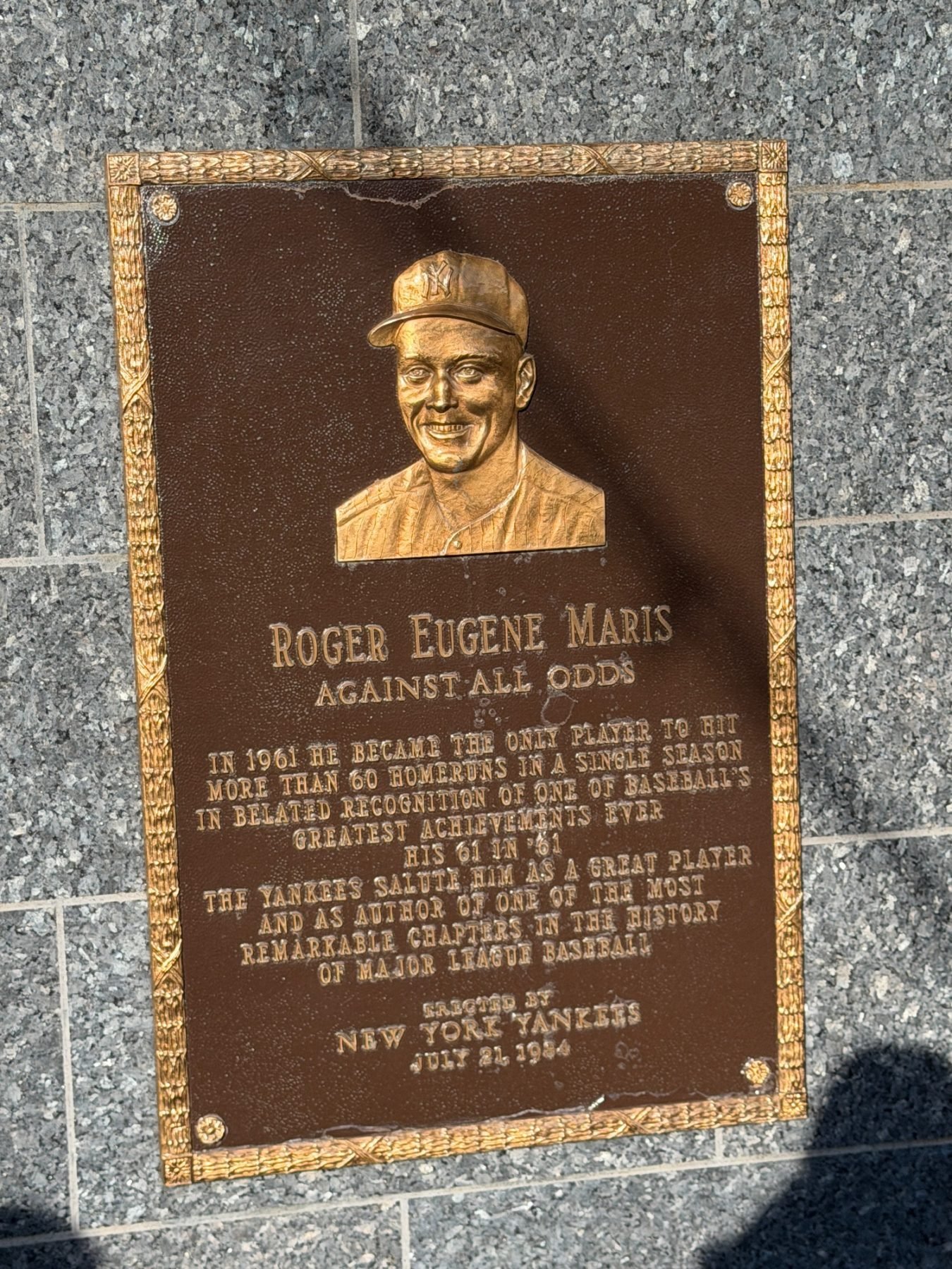 Yankee Stadium trip photo